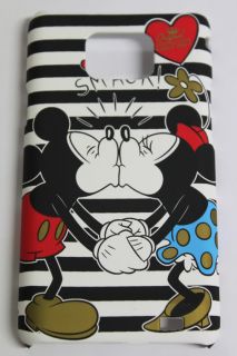 Cute Gift Cartoon Mickey Minnie Kiss Case Cover for Samsung Galaxy S2