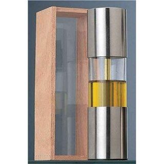 AdHoc Ölspender OLIVA mit Glaspipette, Edelstahl / Glas, Höhe 18 cm