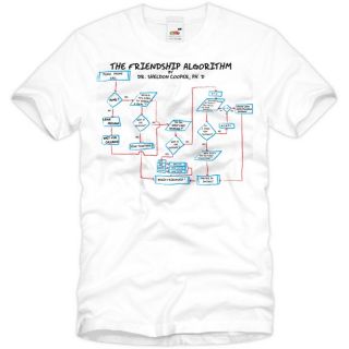 The Friendship Algorithm T Shirt Big Bang Theory Sheldon Freundschaft