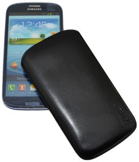 SunCase Etui Tasche Ledertasche Case für Samsung Galaxy S3 GT   I9300