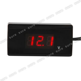 Auto Panel Meter Voltmeter Spannungsmesser ROT LED Spannungstester KFZ
