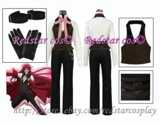 Black Butler Shinigami Grell Sutcliff Cosplay Costume   Custom made in