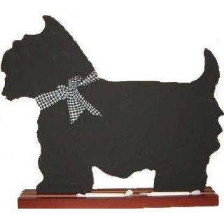 zhkbwt / Westie Westy Hund / Tafel   ca. +/  45 cm stehend auf Holz