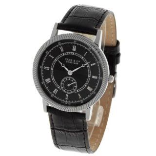 Haas & Cie Herren Uhren Bordeaux Schwarz FYH321ZBA: Uhren