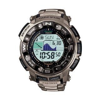 Casio Herren Armbanduhr Digital Titan Silber PRW 2500T 7ER 