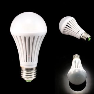 E27 7W Energy Saving LED Lamp Bulb 85V 260V White Light Warm Light
