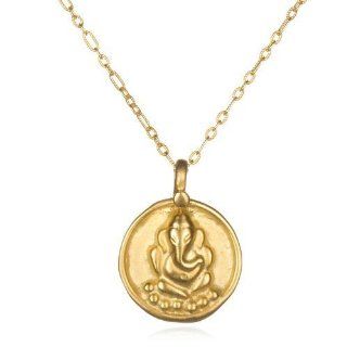 Satya Jewelry   Ganesha Medaillon   gold Schmuck