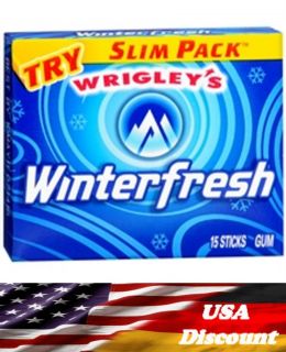   Wrigley`s WINTERFRESH 27 Pack. x 15  405 Streifen 