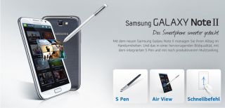Samsung Galaxy Note II N7100 Smartphone 16GB 5,5 Zoll: 