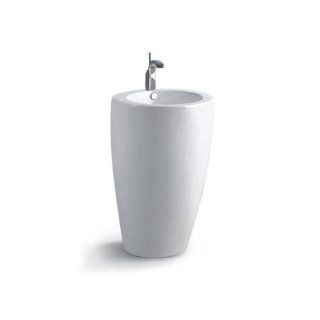 Design Stand Waschbecken Waschtisch Säule Keramik 