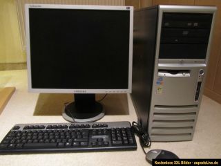 Komplett PC mit 19 Monitor von Samsung + Windows XP Home
