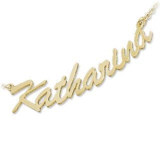 Schmuck Pur 333/  Gold Namenskette mit Wunsch Namen z.B. Katharina