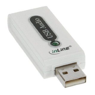 USB Audio Adapter, InLine®, mit 5.1 Surround Stereo: 