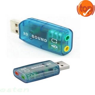 TopUSB Audio 5.1 Mikrofon 3D Sound Soundkarte Adapter Headset schnell