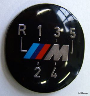 BMW M Emblem Plakette Schaltknauf selbstklebend
