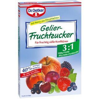 Dr. Oetker Gelier Fruchtzucker, 6er Pack (6 x 350 g Packung) 