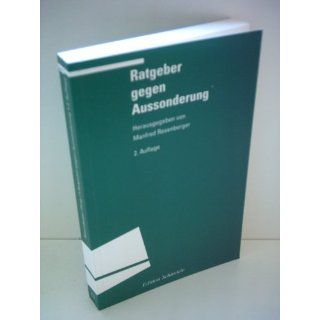 Ratgeber gegen Aussonderung Manfred Rosenberger Bücher