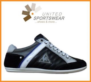Le Coq Sportif Auxerre Low Schwarz Black Leder Sneaker Neu UVP 99.95