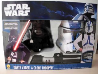 Star Wars Kostüm Set Darth Vader & Clone Trooper 8 10 J