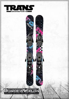 TRANS Snowblades SQUARE 99 cm + SALOMON Ski Bindung L 10