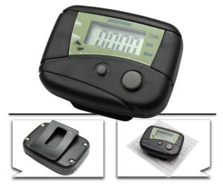 2X Digital Pedometer Step Calorie Walk Distance Counter