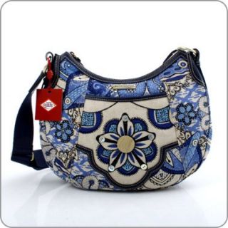 Tasche Oilily Couture   Linen Ovation Schultertasche S blau   OL362N09