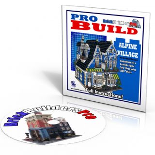Alpine Village Cafe, corner modular Instructions CD PDF Custom Lego
