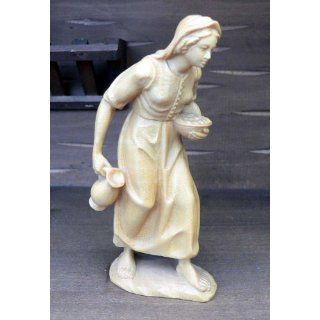 Kuolt Krippenfiguren Handgeschnitzt 12, 5 cm Frau mit Krug 