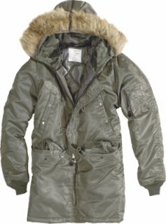 Army N3B US Military Vintage Polar Jacke Parka Winterjacke Jacket oliv