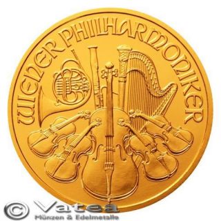 Österreich Wiener Philharmoniker 2012 1/4 Unze Oz Gold