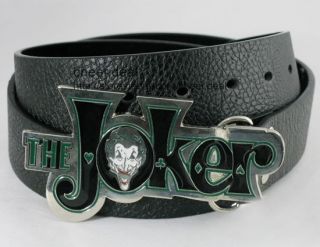 Comic Superhero The Joker Batman Boys Mens Buckle Genuine Leather Belt