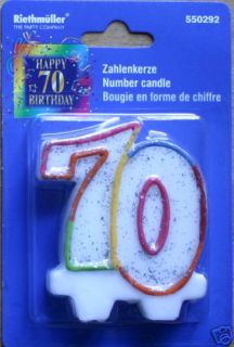 Zahlenkerze 70. Geburtstag   Geburtstagskerze Zahl 70