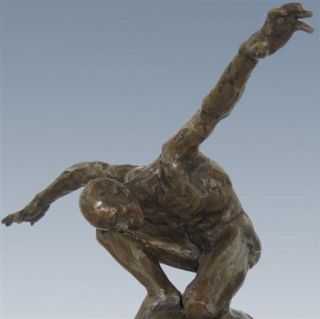 Limitierte Bronze Statue  Weltherrschaft  Bronzeskulptur Figur Torso