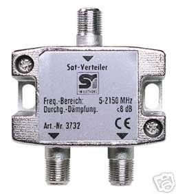 SAT Breitband Stammleitungsverteiler 2 fach 3732 OVP