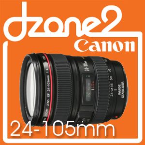 Canon EF 24 105mm f/4L IS USM Lens fr 1D 5D II 7D #L446