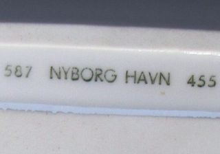 Porzellan Teller 567 Nyborg Havn B&G Denmark handgemalt