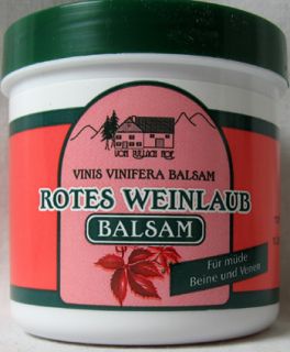 Rotes Weinlaub Creme Venencreme (100ml  3,56 Euro) Balsam 250ml NEU