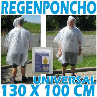 Regenponcho Poncho Regenjacke Regenschutz Mantel Transp