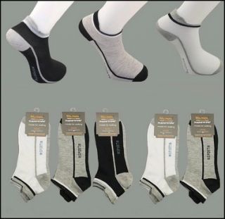 20 paar Füßlinge Sneaker Socken Schwarz Weiß Grau H20