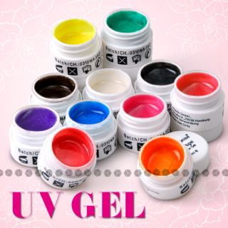 prof. 11 set Farbgel UV Gel für Nail Art French Effekt 5ml