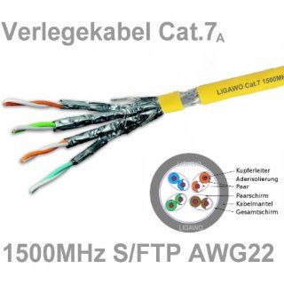 Verlegekabel Cat.7+ 1500Mhz 500m 10 Gigabit Cat7 4x2 