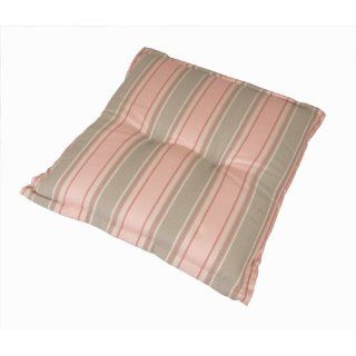 Sitzkissen / Kissen SERAFIN, rosa grau gestreift, 50x50 
