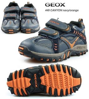 H449 NEU GEOX Kids Sneaker CANYON navy/orange Gr. 26 33 JETZT
