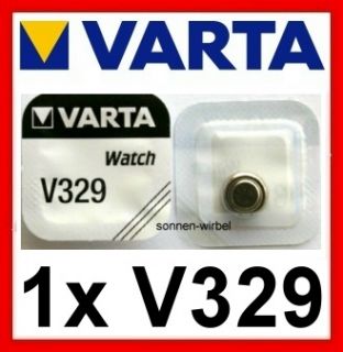 329 Varta Silberoxid Knopfzelle   V329 SR731SW