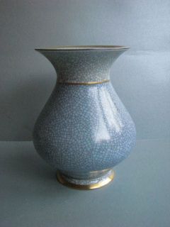 Royal Copenhagen Grau/Grüne Crackle Vase 458 3060