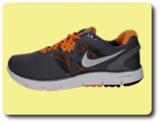 Nike Schuhe Sneaker Lunarglide +3 Plus Grey / Orange Gr. 41
