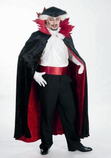 Graf Dracula Vampir Umhang Samt exklusiv zum Halloween Karneval