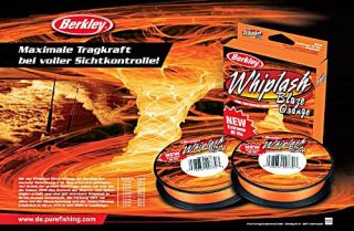 200m Berkley Whiplash Blaze Orange 0,08mm 12,3kg geflochtene Schnur
