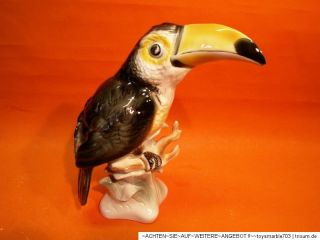Porzellan Figur Tiere *Vogel Tukan* Thüringer Porzellanmanufaktur