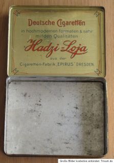 Alte Zigarettendose * HADZI LOJA / EPIRUS Dresden * für 100 Cig